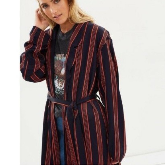 NWT! FP Free People Atrium Striped Duster Sz XS - Picture 7 of 14